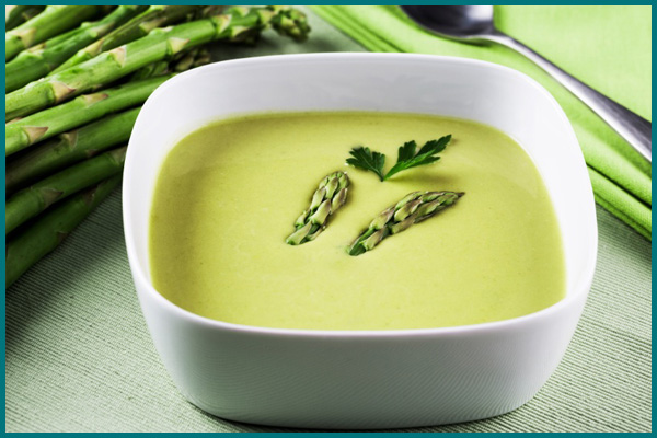soupe aux épluchures d'asperges